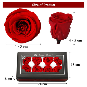 Grade B Real Preserved Rose <strong>Flower</strong> M Size 4 to 5 cm <strong>Big</strong> Rose Head Eternal Roses for Valentine Gift <strong>Making</strong> - Product Image 5