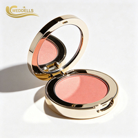 Palette de fards à joues en poudre avec plusieurs teintes, emballage personnalisé pour les détaillants de produits de beauté, fournisseur en gros OEM ODM, prêt à la marque