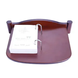 Table islamique en bois de luxe Calendrier avec bloc de papier