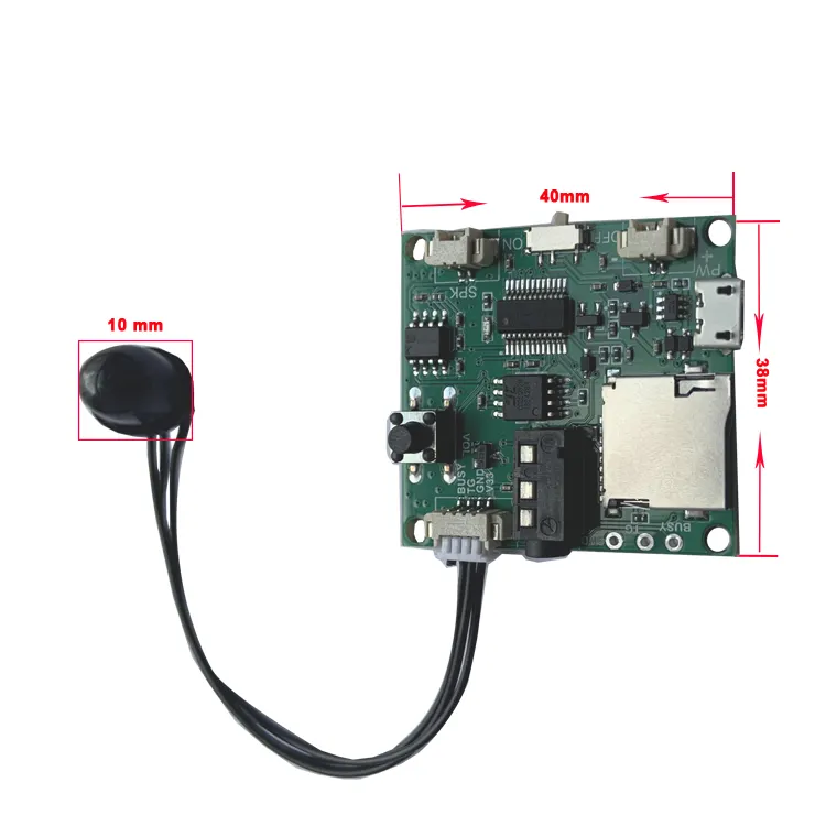 DC 3.3~5V PIR Motion Sensor Playback PCB