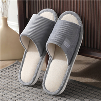 Chaussons unisexes en lin de chanvre, vente en gros d'usine, printemps-été, antidérapants, plats, souples et respirants, pour chambre et maison