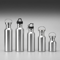 Bouteille d'eau isotherme en acier inoxydable à double paroi personnalisable 500ML 1000ML, écologique et réutilisable, pour le sport et la gym