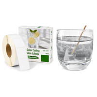 Étiquettes hydrosolubles pour contenants de cuisine domestiques, en papier soluble dans l'eau, taille personnalisée, autocollants dissolvables pour bocaux, marquage en vrac