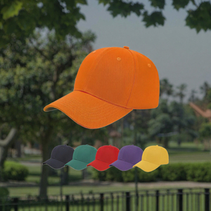 หมวกเบสบอลสีส้ม หมวกแก๊ปทรงโค้ง ปรับขนาดได้ เหมาะสำหรับใส่ลำลอง เล่นกีฬา และเดินทาง - Product Image 2