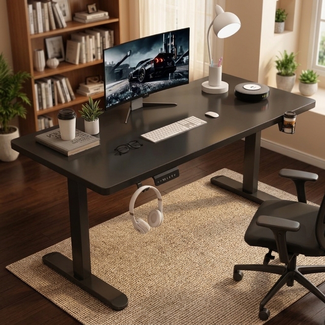 Ergonomic Spacious Corner L Shaped Gaming Desk with Wide Desktop Surface, Corner E-sports Workstation for Furniture Living Room