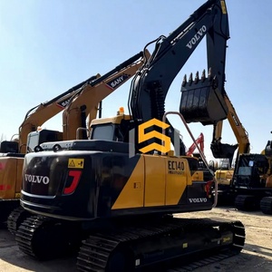 Excavadora de cadenas usada VOLVO EC140 de 14 toneladas con PLC y capacidad de cucharón de 0.55m y potencia de 73kW para uso agrícola y doméstico - Product Image 1