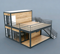 Contenedor de 20 pies/40 pies Desmontable, Diseño Moderno, para Apartamentos, Hoteles, Oficinas, Edificio Portátil, Económico, de 2 Pisos