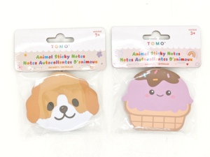Set di Blocchetti Adesivi a Forma di Gelato con Cane Carino, Memo Pad Kawaii a Cartone Animato per Bambini e Adulti, Forniture per Scuola e Ufficio, Regalo - Product Image 1