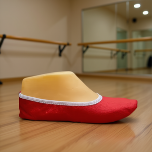 Ballerine Paloma in Poliestere e Spandex Rosse per Adulti, Scarpe da Danza per Spettacoli con Punta Rotonda - Product Image 2