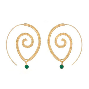 Orecchini a Cerchio a Spirale Cava per Donne, Accessori per Orecchie Semplici e alla Moda per Uso Quotidiano - Product Image 2
