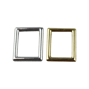 Boucles carrées en acier inoxydable 2,2x1,7 cm or et argent pour sacs et accessoires vestimentaires, quincaillerie métallique durable - Product Image 4