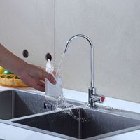 Robinet de cuisine moderne à poignée unique et à trou unique en chrome, vente chaude