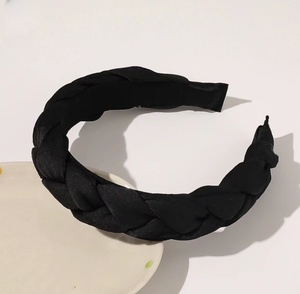 Accessori per capelli francese retro fascia tinta unita in tessuto pasta fritta torce treccia fascia alla moda coreana treccia monocromatica - Product Image 4
