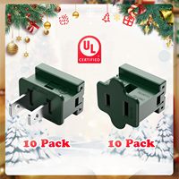 Éclairage de noël SPT-1 SPT-2 Vampire Plug Mâle Femelle Vert Slip Plug Set Gilbert Zip Plugs En Plastique Vis Style