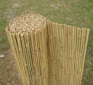 竹フェンス自然ガーデン環境にやさしい安全素材ロールアップ