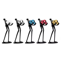 JYLIGHTING Nordic Creative Design Figure Sculpture Lampadaire LED Bras Tenant Boule Hôtel Expositions Bureau Ventes Style Vertical