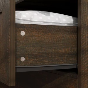 Armoire moderne en bois de noyer brun MDF de 47 pouces avec 4 tiroirs, 6 étagères, 1 <span class=keywords><strong>barre</strong></span> de suspension, porte miroir, placard de chambre à coucher - Product Image 3