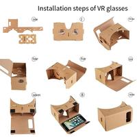 Miroir magique 3D fait à la main pour enfants bricolage Google carton VR étui à lunettes réalité virtuelle étui à lunettes étudiant cadeau de vacances