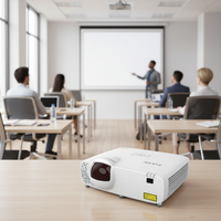 Projecteur laser 4K haute luminosité pour les entreprises, l'éducation et les grands espaces, mise au point manuelle, 4K, 5000-5500 lumens, courte focale, YSK500