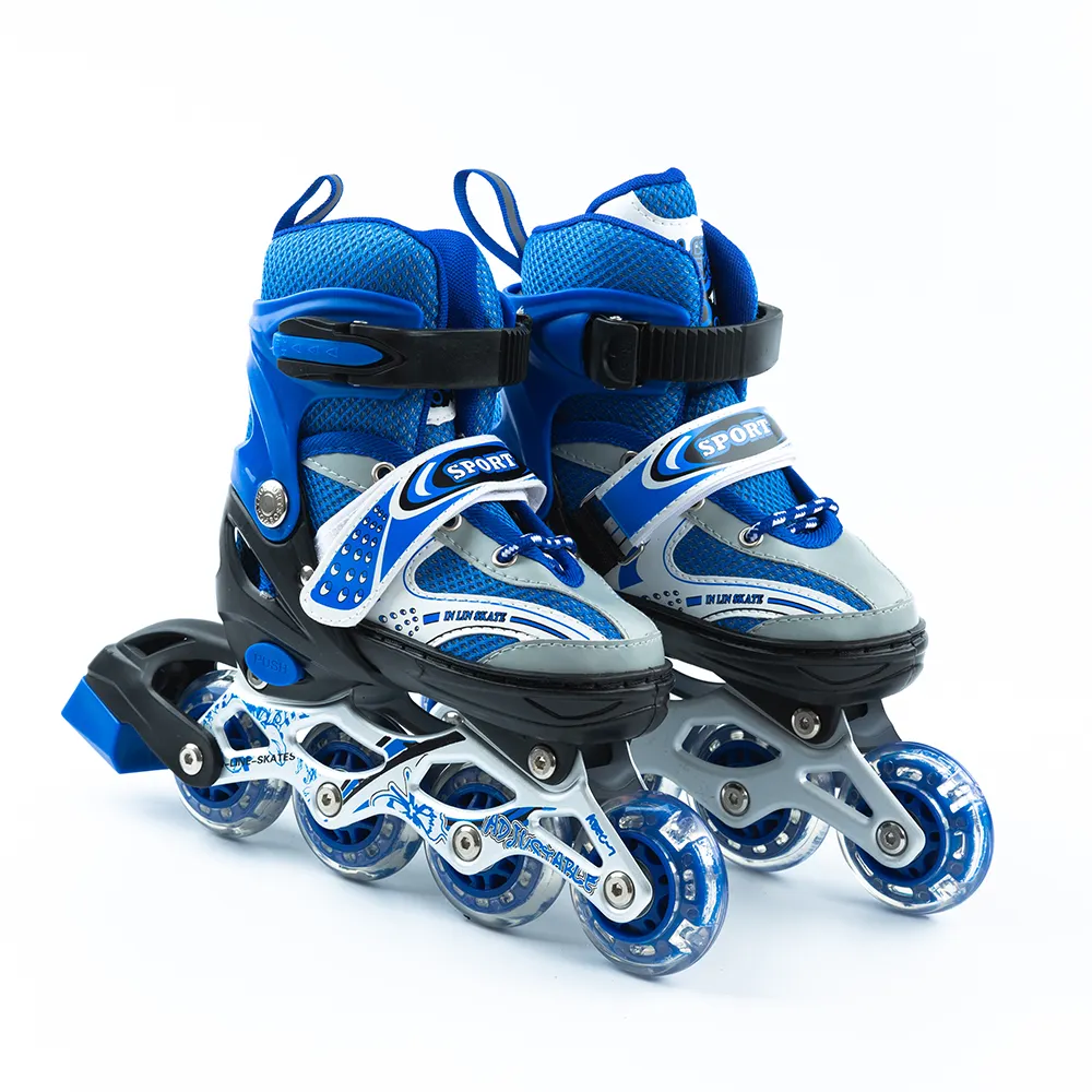 लड़के के लिए 2022 समायोज्य ट्रैक्टर रोलर स्केट्स थोक इनलाइन स्केट पहिया 70mm भूमि स्केट जूते
