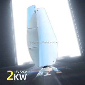 Sistema de Generación de Energía Doméstica Gratuito de 2kw con Turbina Eólica Vertical de 3kw y Batería de Iones de Litio Elege EL-FS con Certificación CE de 9m EL-FS Windkraftan - Product Image 3