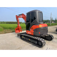 Almost New Used Kubota U55 U55-5 Mini Crawler Excavator with Hydraulic Thumb & Quick Coupler - High Click Rate Model
