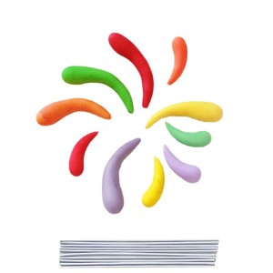 Decoración de Pastel con Diseño de Fuegos Artificiales Coloridos para Celebración de Año Nuevo, Reutilizable, Diseño Geométrico Redondo - Product Image 5