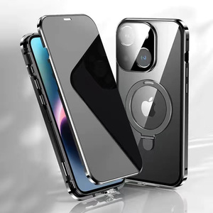 <span class=keywords><strong>Coque</strong></span> Magnétique de Luxe en Métal 360 Degrés Entièrement Englobante avec Verre HD et Alliage d'Aluminium Premium pour iPhones 14-17 <span class=keywords><strong>Pro</strong></span> - Product Image 5