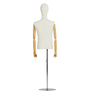 <span class=keywords><strong>Mannequin</strong></span> homme pour robe de torse de mode <span class=keywords><strong>Mannequin</strong></span> de <span class=keywords><strong>couture</strong></span> réglable à la main en bois - Product Image 5