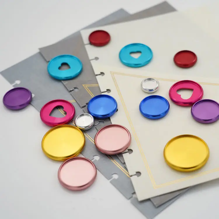 Spiral organizatör ciltli dergi günlüğü dizüstü Metal altın alüminyum bağlama halkaları disk bağlı planlayıcısı