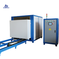 Four tunnel à résistance à prix d'usine ALBERCO, traitement thermique, type poussoir, chariot en acier inoxydable, acier au carbone 950