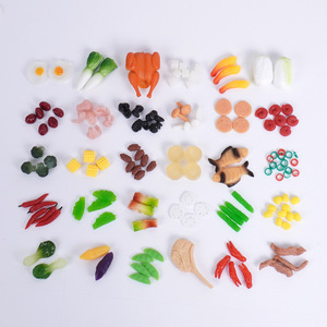 เห็ดหูหนูจำลองขนาดเล็ก กุ้ง ก้ามปู ฝักถั่ว อุปกรณ์เสริม ของเล่นอาหารจิ๋ว DIY ทำมือ อาหารจานด่วนขนาดจิ๋ว - Product Image 3
