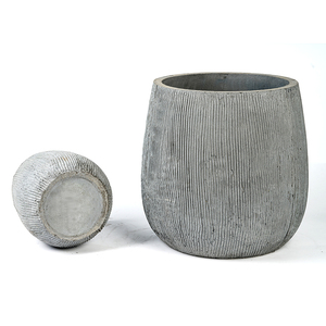 Pots Planter Cement Wholesale Indoor Modern Flower Pots Garden Light Weight Fiberstone Planter Cement