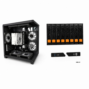 MATX ITX Gaming Computer Case White Panoramic Tempered Glass Ocean View <b>PC</b> Chassis Hot Selling computer case - Product Image 3