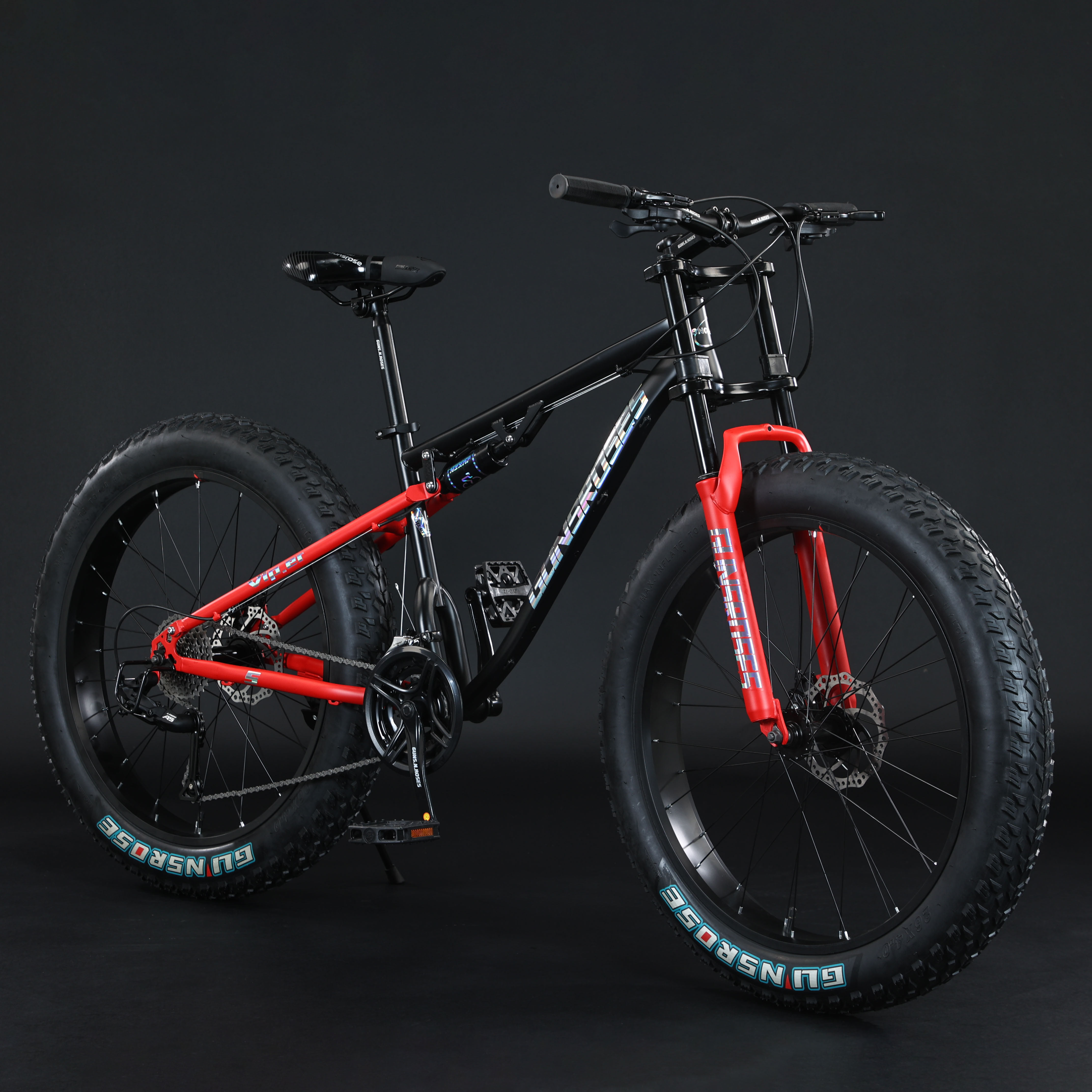 26-inch Carbon Fiber Full Suspension Fat Bike - Durable