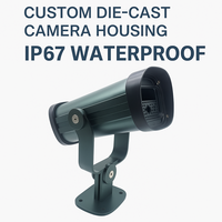 Caja de Aluminio Fundido a Presión con Clasificación IP67, Impermeable, Resistente al Polvo, con Recubrimiento en Polvo, para Vigilancia CCTV en Exteriores, Diseño OEM Personalizado