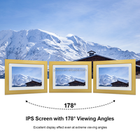 Pro bingkai foto Digital, Frameo besar Digital bingkai foto WiFi IPS HD layar sentuh meja dipasang di dinding album video melalui App