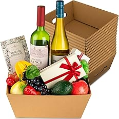 Custom Logo Custom Size Recyclable Rigid Paperboard Gift Box Large Craft Picnic <strong>Hamper</strong> Fruit <strong>Tray</strong> with Custom Color - Product Image 5
