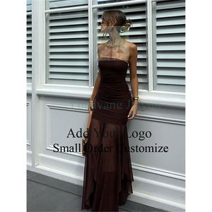 Vestido <span class=keywords><strong>de</strong></span> Noche Largo <span class=keywords><strong>de</strong></span> Satén Elástico <span class=keywords><strong>de</strong></span> Lujo, Sexy, con Espalda Descubierta, para Invitadas <span class=keywords><strong>de</strong></span> Boda - Product Image 3