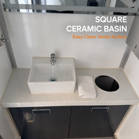 Unité de toilettes modulaire d'extérieur Truth avec structure en acier et panneaux sandwich à vendre – Remorque sanitaire