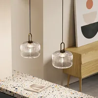 Lustre moderne en verre, décoration de chambre à coucher, luminaires suspendus nordiques LED pour salle à manger, luminaires de cuisine, lampe suspendue pour restaurant