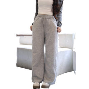 Pantalones Harem de Verano para Mujer, de Alta Calidad, de Felpa Suave, Estilo Urbano, con Cuentas, Detalle de Lazo Pintado, Cordón Ajustable, Costura Destacada - Product Image 1
