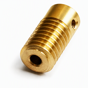 Juego de engranajes helicoidales de latón de módulo 0.5, serie 065/151, con diámetro interior de 3, 3.175, 4, 5, 6 mm, mecanizado de reductores personalizados - Product Image 1