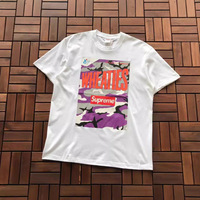 T-shirt unisexe surdimensionné style streetwear, imprimé lettres US, haute qualité, respirant et anti-humidité, directement de l'usine