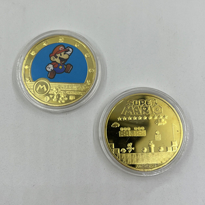 5 designs <span class=keywords><strong>jeu</strong></span> super Mario <span class=keywords><strong>Luigi</strong></span> anime collection bloc pièce 24k plaqué or pièce - Product Image 2