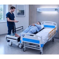 Lit de transfert électrique parallèle d'urgence médicale VU Hospital, brancard de transport de patient non invasif