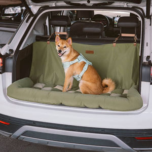 Reise-Nackenkissen Sicherheit Rücksitz Großer Hund Autositz Bett Schachbrett Lounge Wasserdichte Hunde-Hängematte Autositzbezug Erweiterungsmatte - Product Image 1