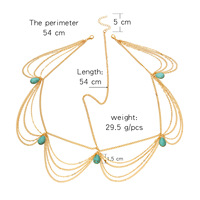 Chaîne de tête tendance et simple avec pampilles, accessoires de mariée pour le front, bijoux de cheveux en strass et cristal, bandeau indien