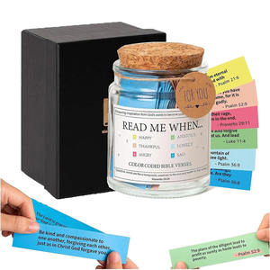 Novità: Barattolo di Preghiere con 90 Versetti Biblici in Bottiglia di <span class=keywords><strong>Carta</strong></span>, Decorazione da Scrivania Promozionale con Stampa UV - Product Image 6