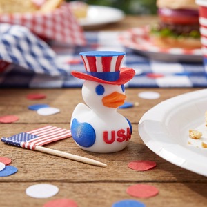 Nuevo Juguete de Pato para Bañera Impreso en 3D Personalizado, Juguete Decorativo de Animal para Baño, Regalo para el Día de la Independencia Americana del 250 Aniversario - Product Image 5